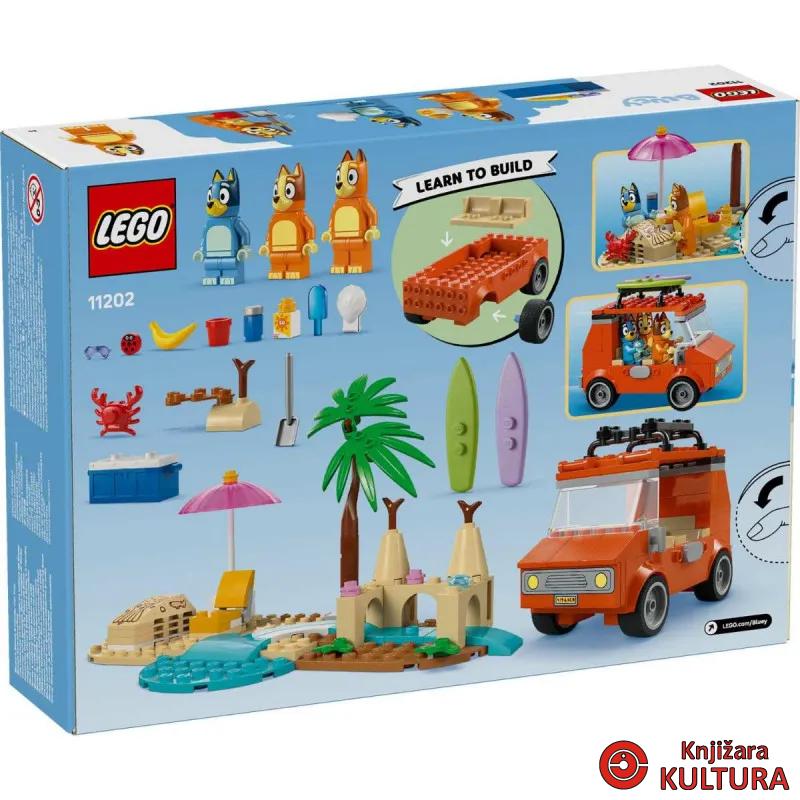 LEGO 4PLUS BERRY 2025 BLUEYEVA PLAŽA I PUTOVANJE PORODICE AUTOM 4+ 