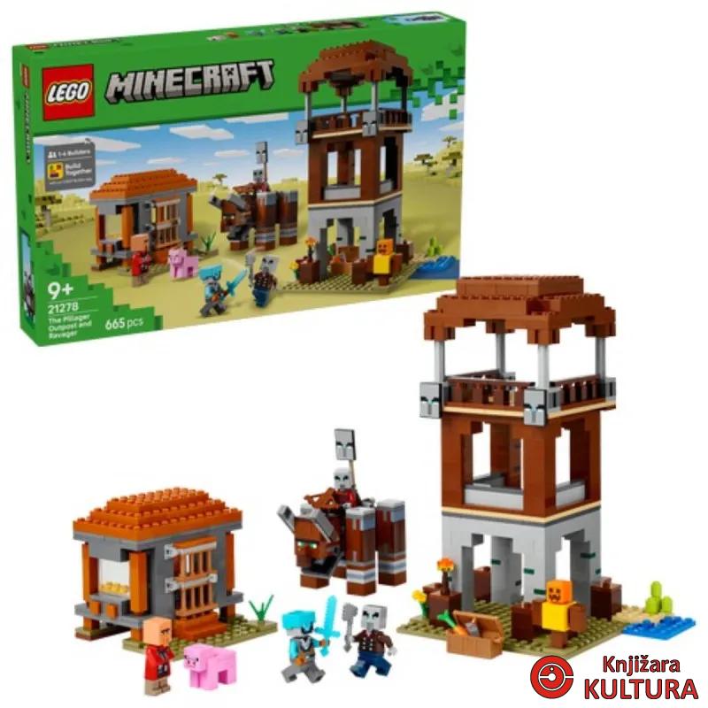 LEGO MINECRAFT PREDSTRAŽA PLJAČKAŠA 9+ 