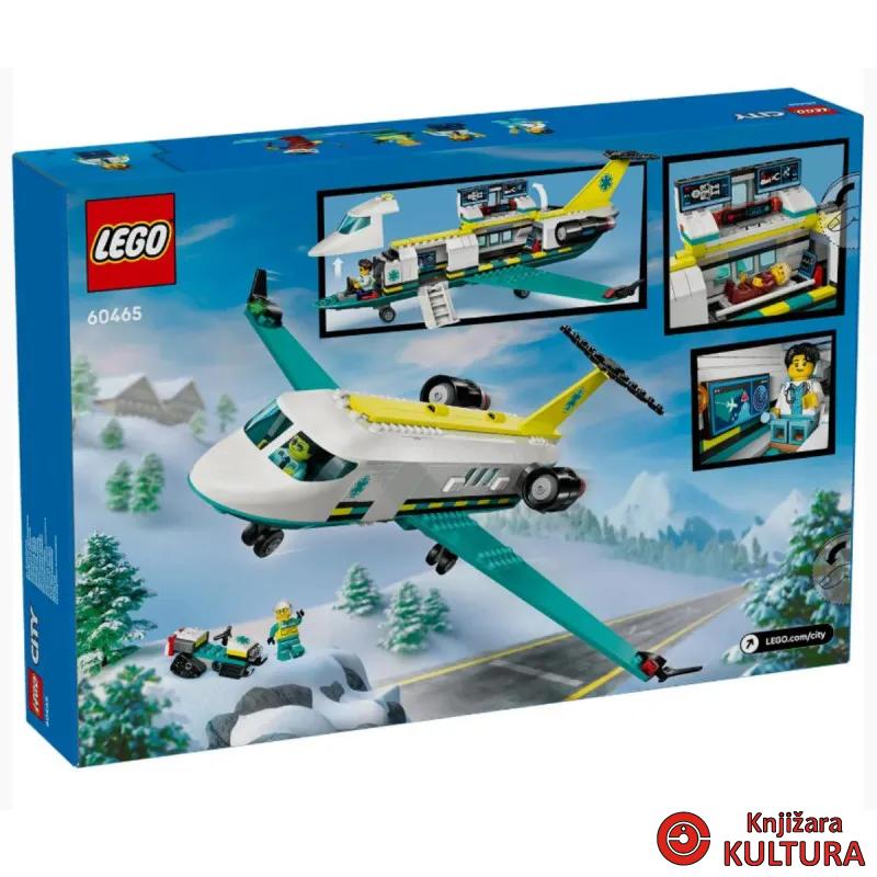 LEGO CITY BIG VEHICLES SANITETSKI AVION ZA HITNU POMOĆ 6+ 