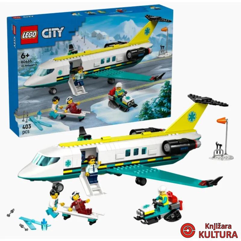 LEGO CITY BIG VEHICLES SANITETSKI AVION ZA HITNU POMOĆ 6+ 