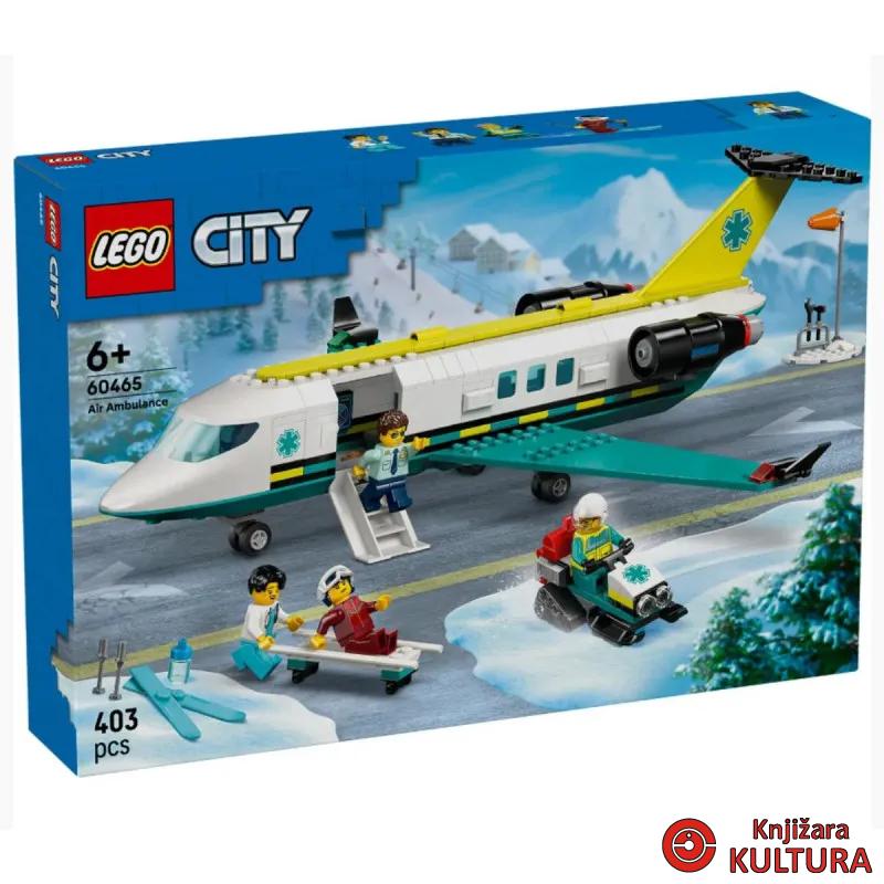 LEGO CITY BIG VEHICLES SANITETSKI AVION ZA HITNU POMOĆ 6+ 