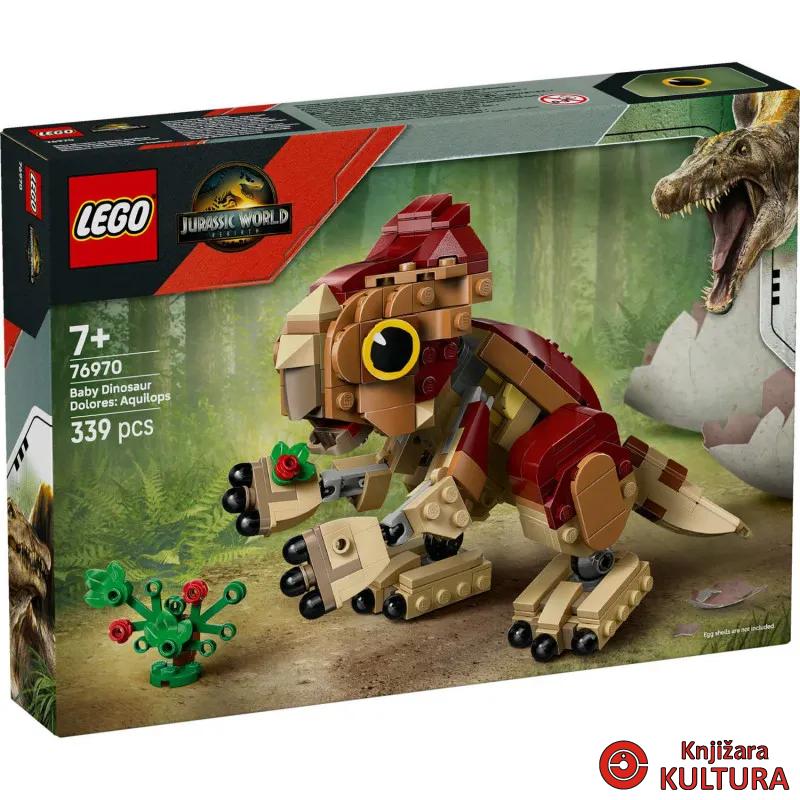 LEGO JURASSIC WORLD BEBA DINOSAUR AQUILOPS 7+ 