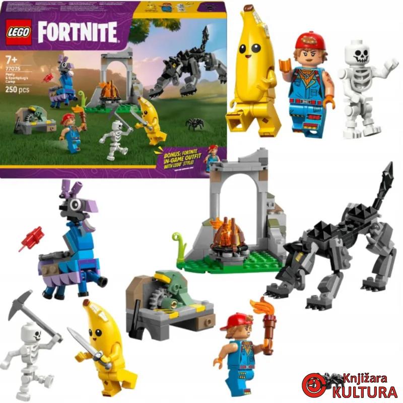 LEGO FORTNITE PEELY I SPARKLUG U KAMPU 7+ 