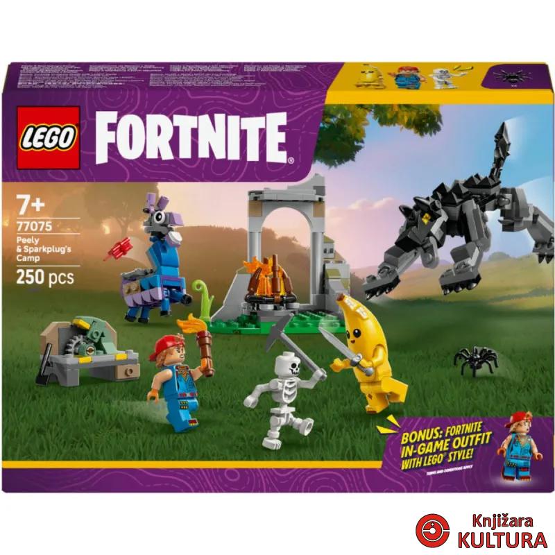 LEGO FORTNITE PEELY I SPARKLUG U KAMPU 7+ 