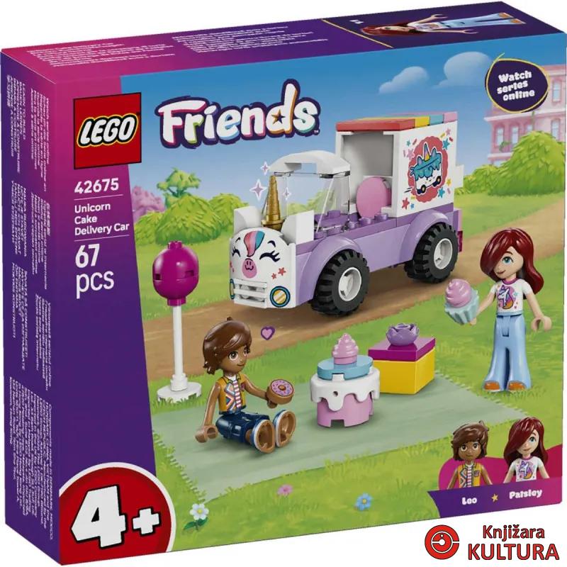 LEGO AUTO ZA DOSTAVU SLATKIŠA U OBLIKU JEDNOROGA 