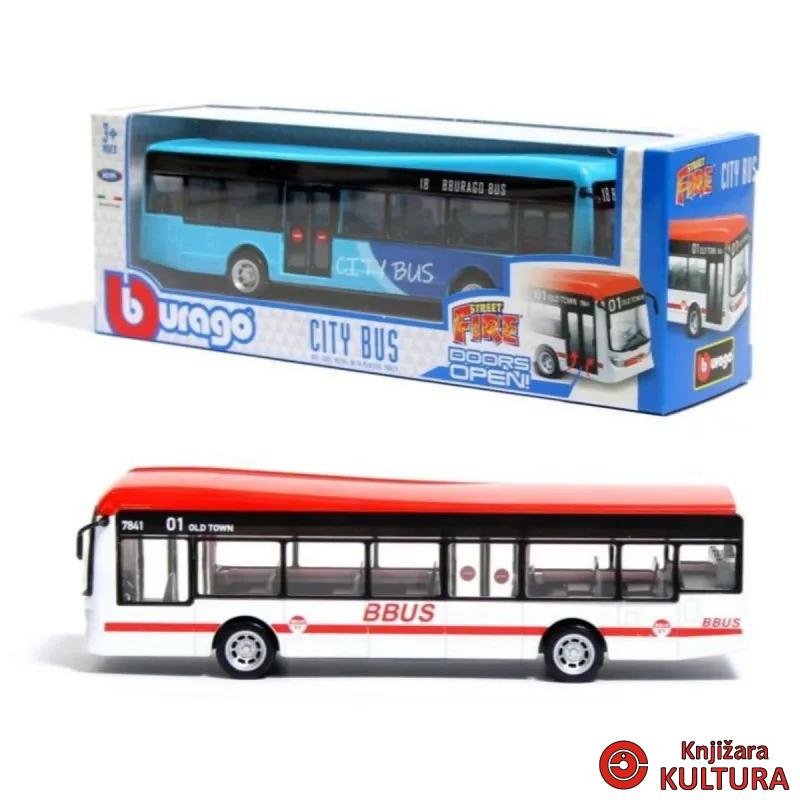 BURAGO STREET FIRE AUTOBUS 1:43 