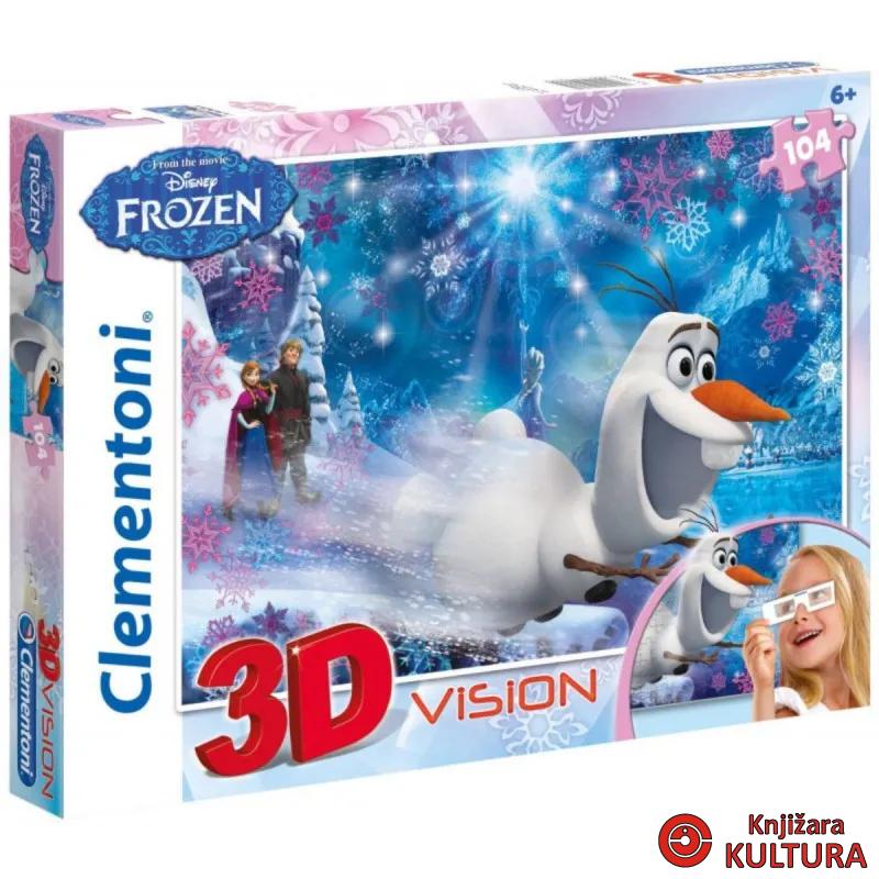 PUZZLE 104 3D FROZEN INT. 