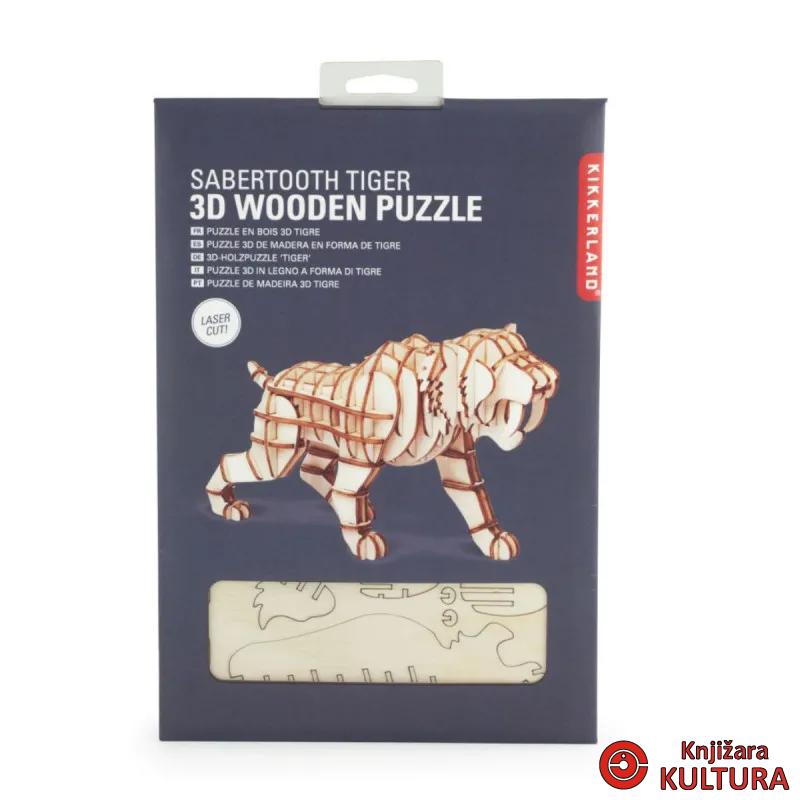 DRVENE PUZZLE TIGAR 3D 