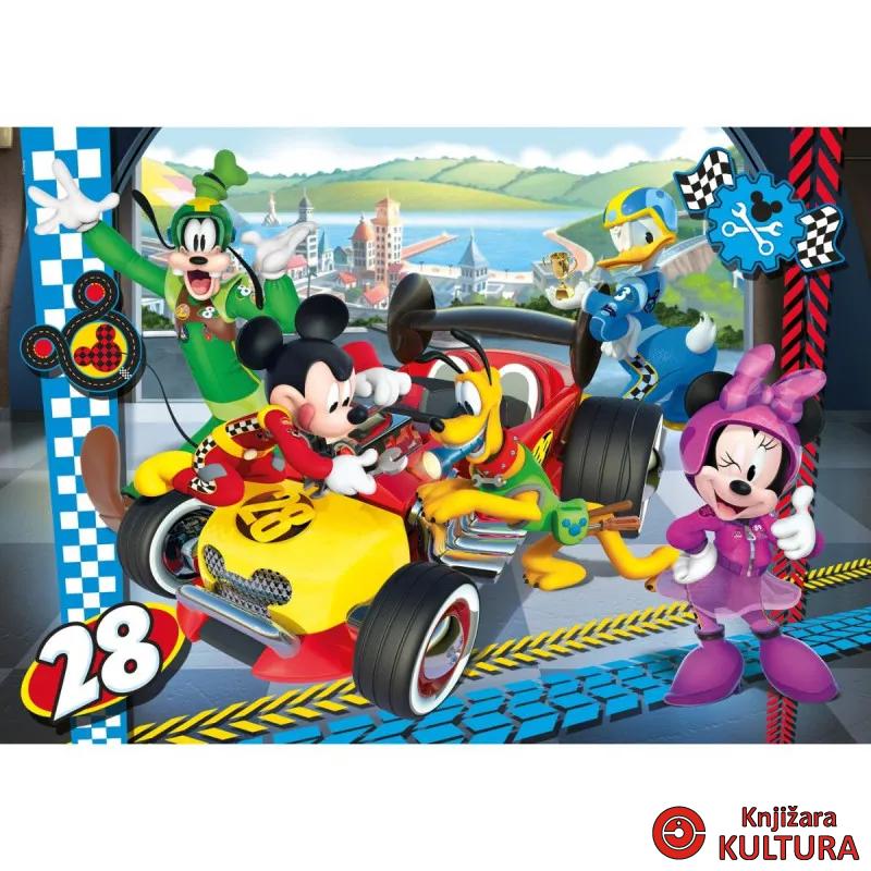 PUZZLE 24 MAXI MICKEY I TRKAĆI AUTO 