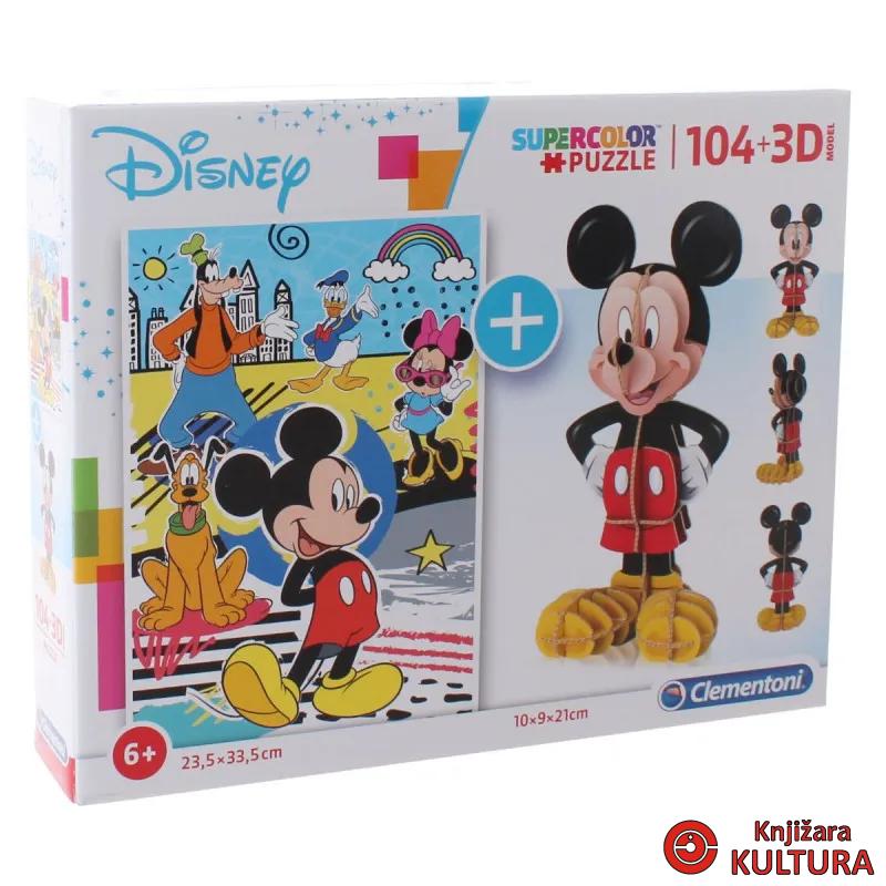 PUZZLE 104 +3D MODEL MICKEY 20157 