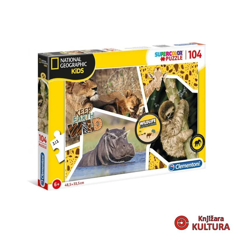 PUZZLE 104 NATIONAL GEO.SVIJET DIVLJINE 