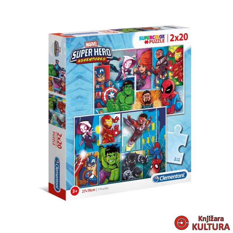 PUZZLE 2X20 SUPRHERO 