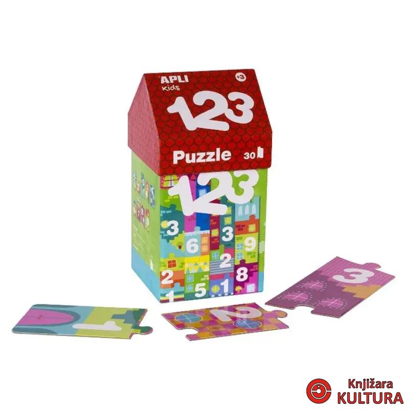 PUZZLE KUĆA NAUČI BROJEVE 30  KOM 