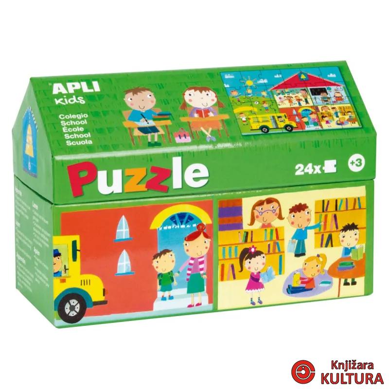 PUZZLE ŠKOLA OTKRIJ ŠTA SE NALAZI 24 KOM 