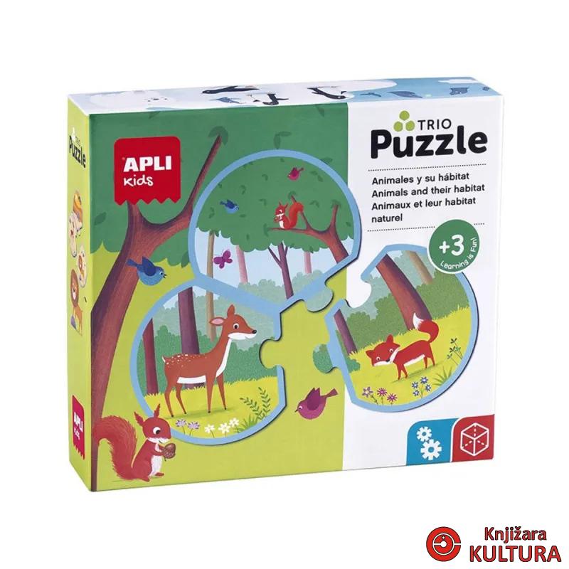 PUZZLE EDU TRIO ŽIVOTINJE I NAVIK 