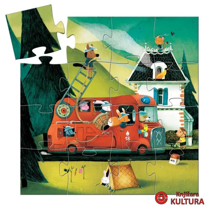 PUZZLE - The fire truck 16 pcs DJ07269 