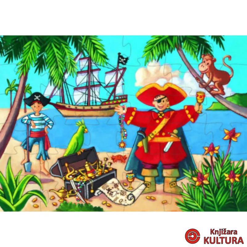 PUZZLE - The pirate and his treasure 36 pcs 