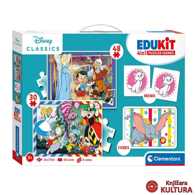 CLEMENTONI EDUKIT 4IN1 DISNEY CLASSICS 