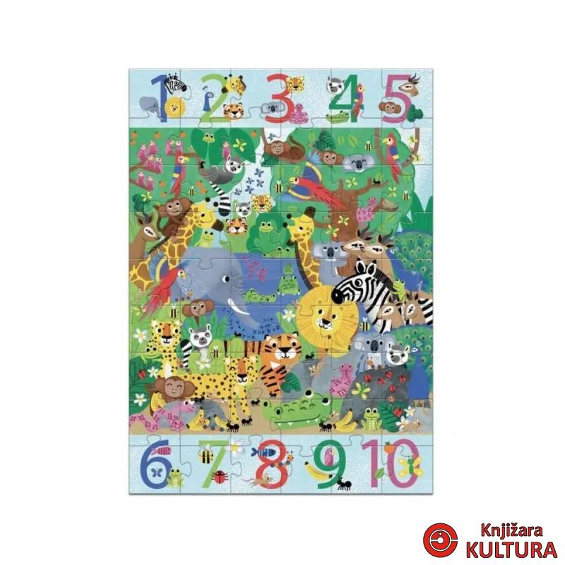 PUZZLE 54 -70X50cm BROJEVI 1-10 DJ07148 