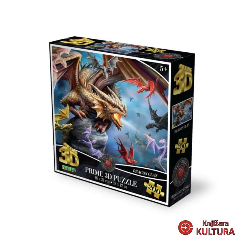 PUZZLE 3D 200PCS DRAGON CLAN 46*31cm 
