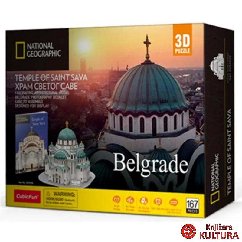 PUZZLE CUBIC FUN TEMPLE OF SAINT SAVA