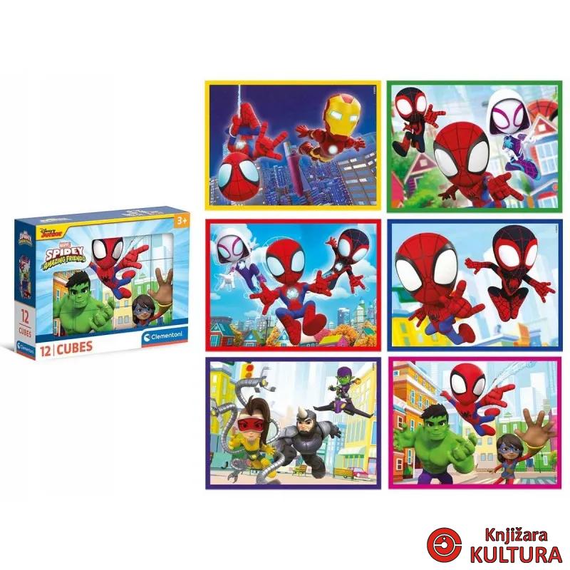 KOCKE CUBI 12 -SPIDEY AND AMAZING FRIENDS 