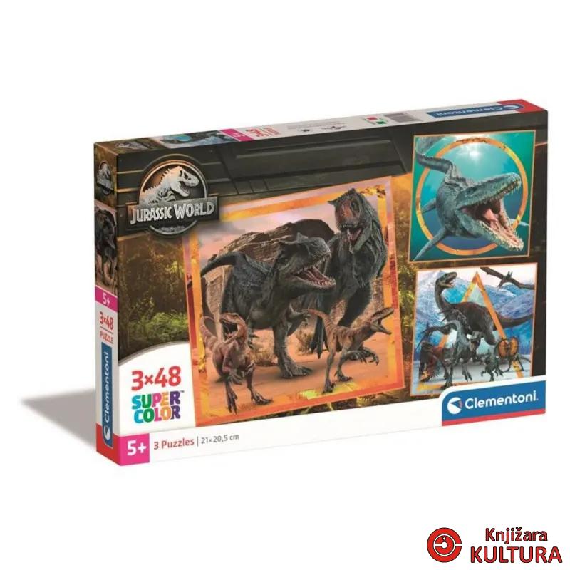 PUZZLE 3X48 SQUARE JURASSIC WORLD 
