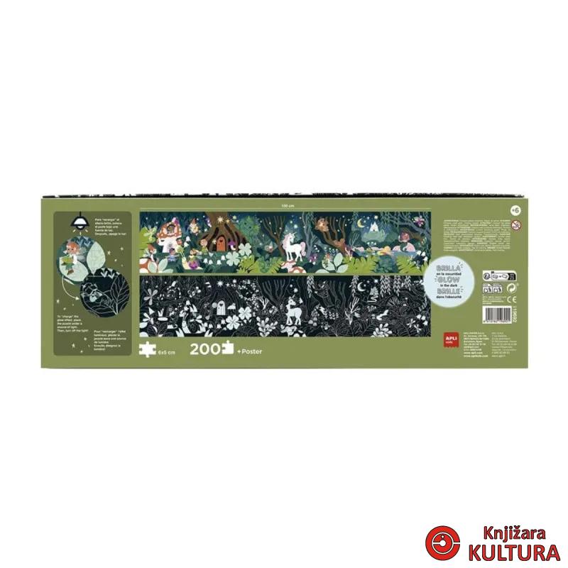 PUZZLE APLI FLUORESCENTNA ČAROBNA ŠUMA 