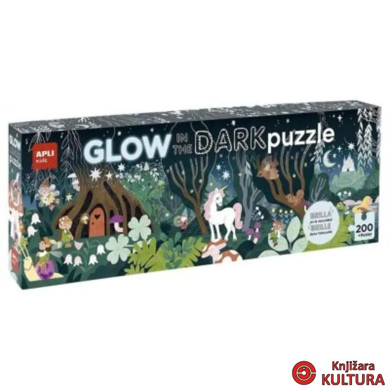 PUZZLE APLI FLUORESCENTNA ČAROBNA ŠUMA 