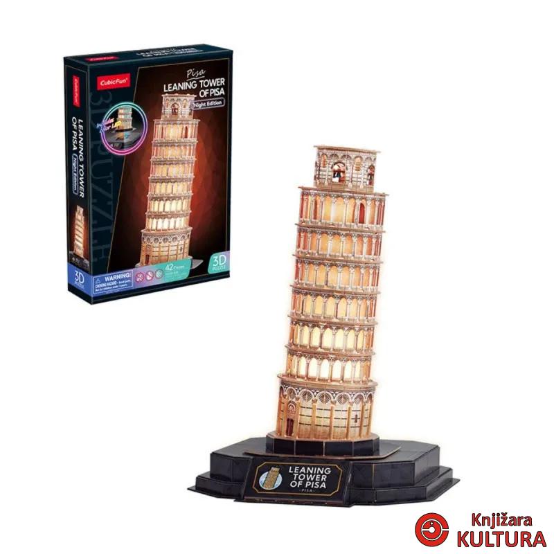 CUBIC FUN PUZZLE LEANING TOWER OF PISA NIGHT 