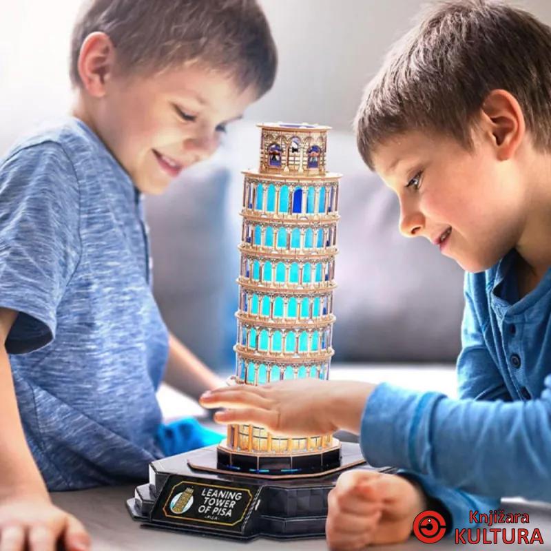 CUBIC FUN PUZZLE LEANING TOWER OF PISA NIGHT 