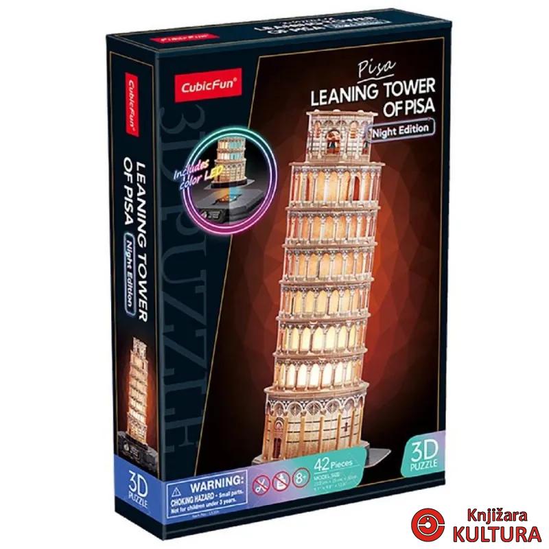 CUBIC FUN PUZZLE LEANING TOWER OF PISA NIGHT 
