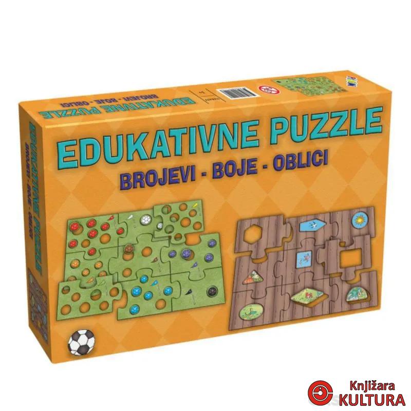 EDUKATIVNE PUZZLE BROJEVI BOJE OBLICI 