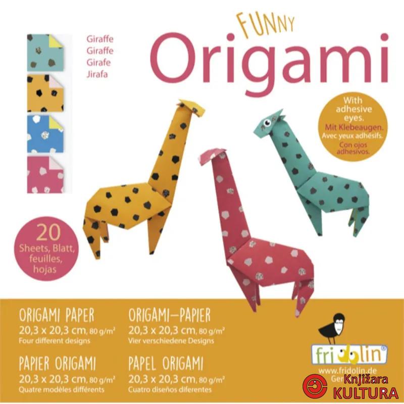 Origami žirafa 20x20 