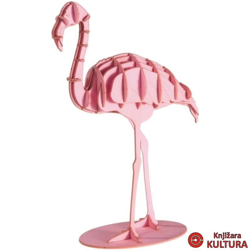 3D puzla flamingo 