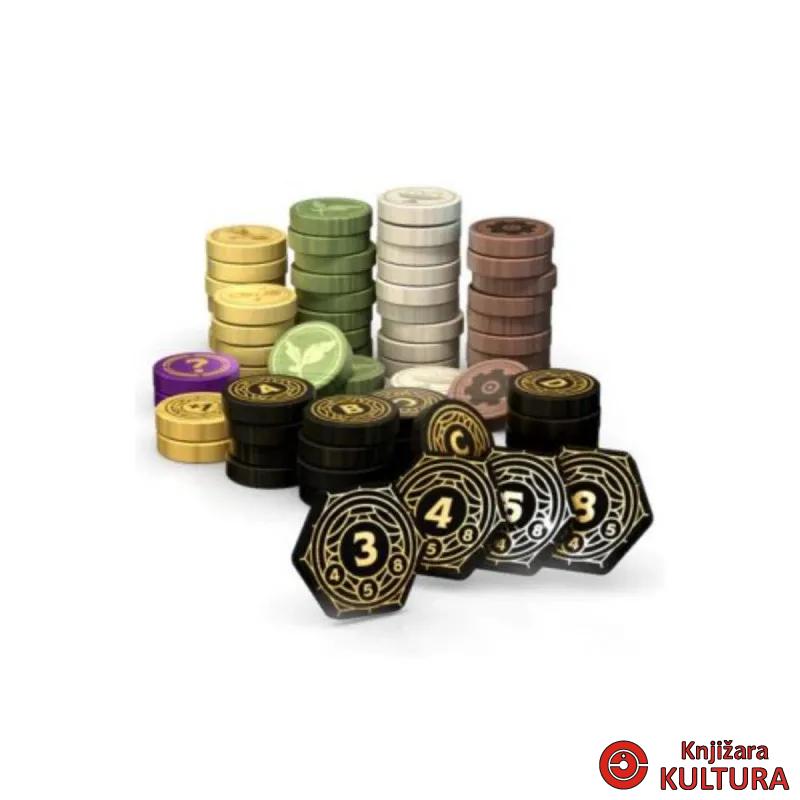 Društvena igra - Neboderi (drveni tokeni) 