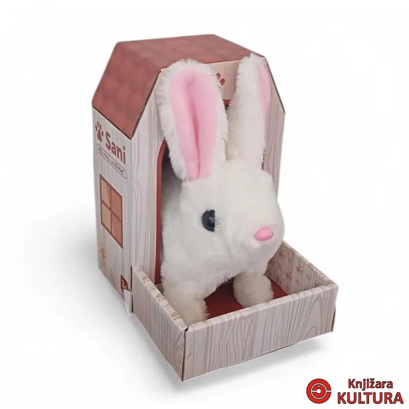 PLIŠANI ZEC BIJELI INTERAKTIVNI 