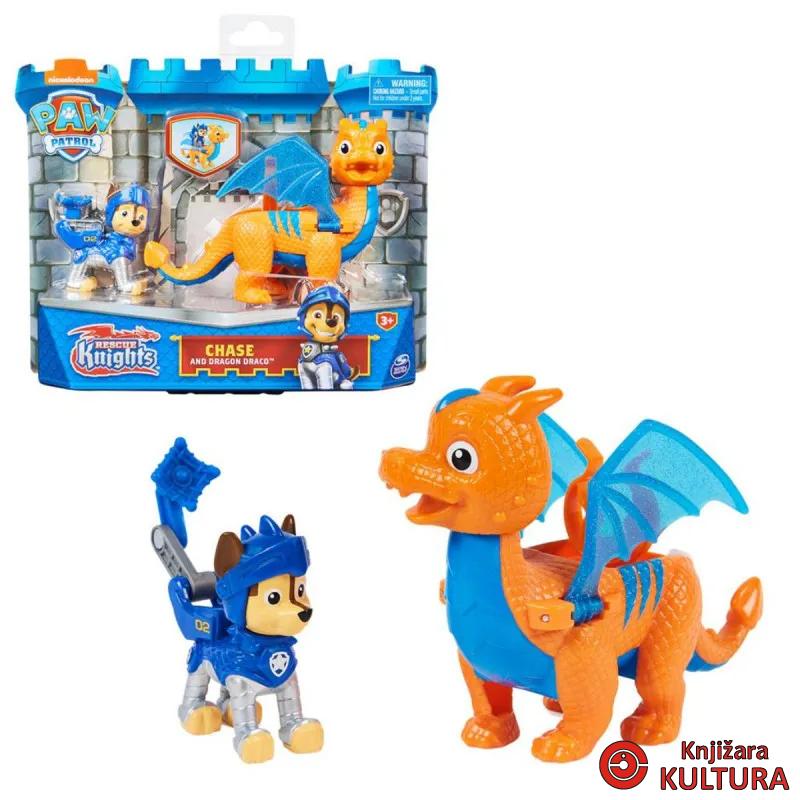 PAW PATROL KNIGHT FIGURA+ZMAJ CHASE 