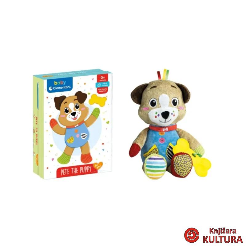 PLIŠANI PAS U KUTIJI CLEMENTONI 