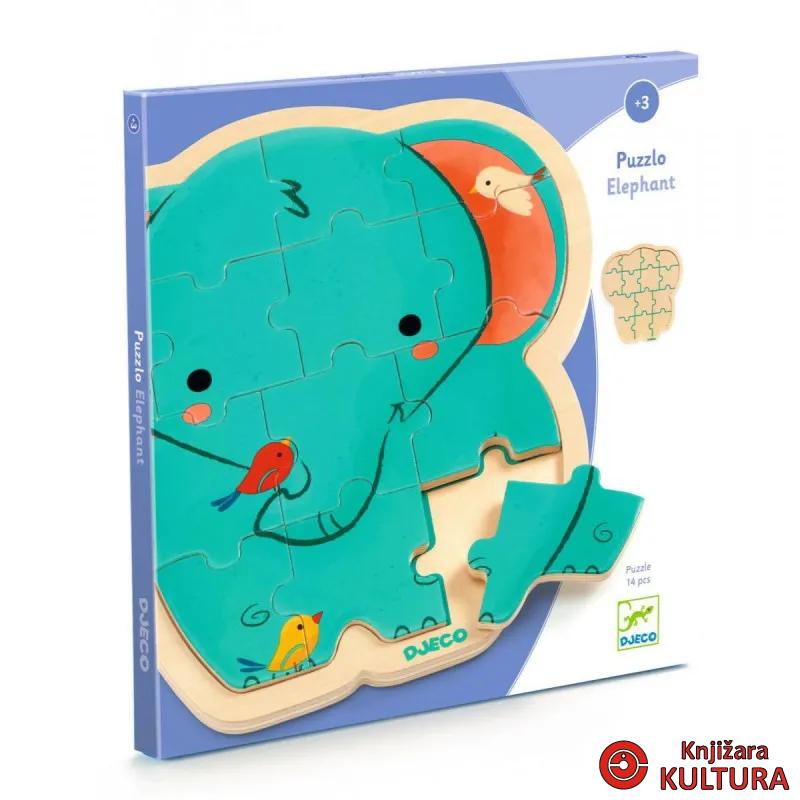 DRVENA SLAGALICA - DRVENA SLAGALICA Elephant 14 pcs 
