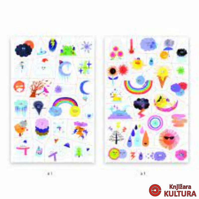 NALJEPNICE TATOO - Weather emojis 