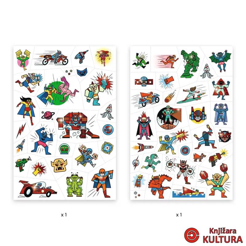 NALJEPNICE TATOO - Heroes vs villains 