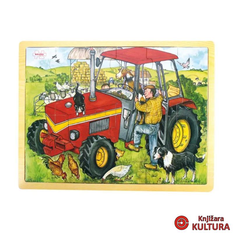 DRVENE PUZZEL TRAKTOR BJ744 