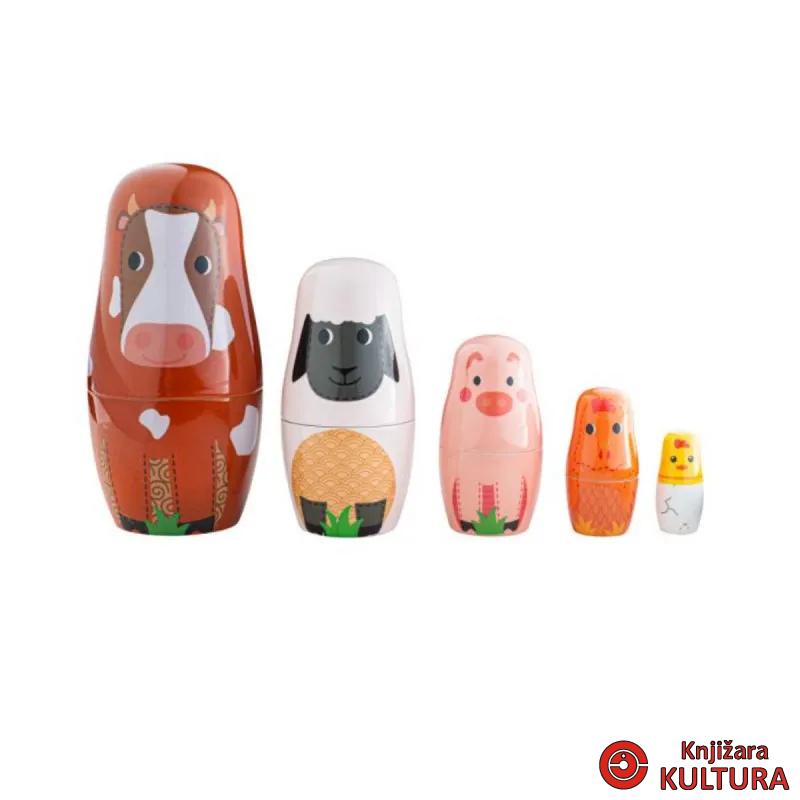 DRVENA IGRAČKA BABUŠKA FARMA T0532 