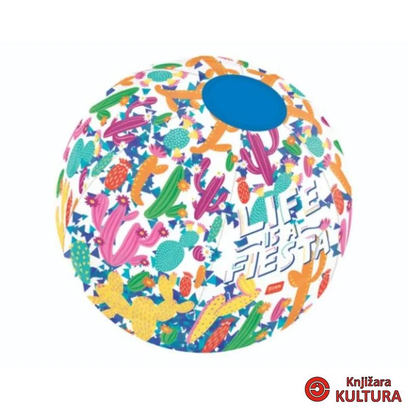 LOPTA ZA PLAŽU - GLITTER BEACH BALL - CACTUS 