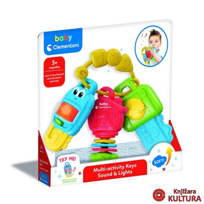 CLEMENTONI BABY IGRAČKA KLJUČEVI SA SVJETLOM 