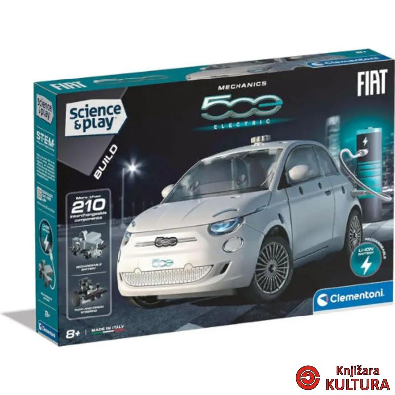 CLEMENTONI FIAT 500 ELECTRIC CAR-Building Set 