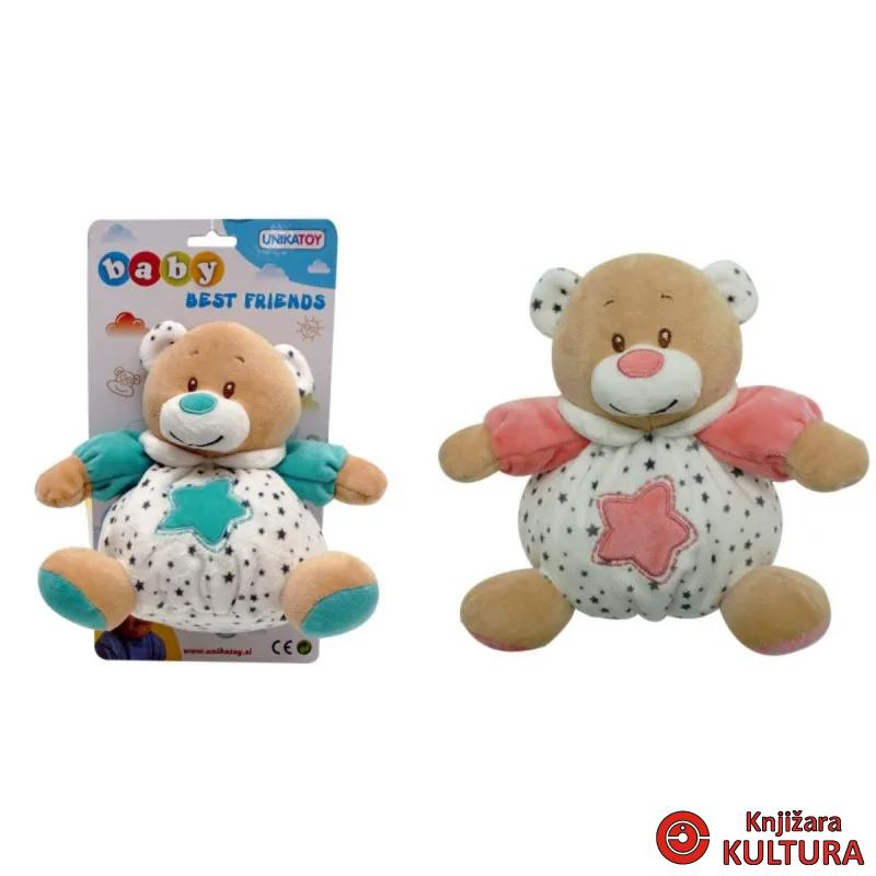 PLIŠANA ZVEČKA ŽIVOTINJE PASTEL 