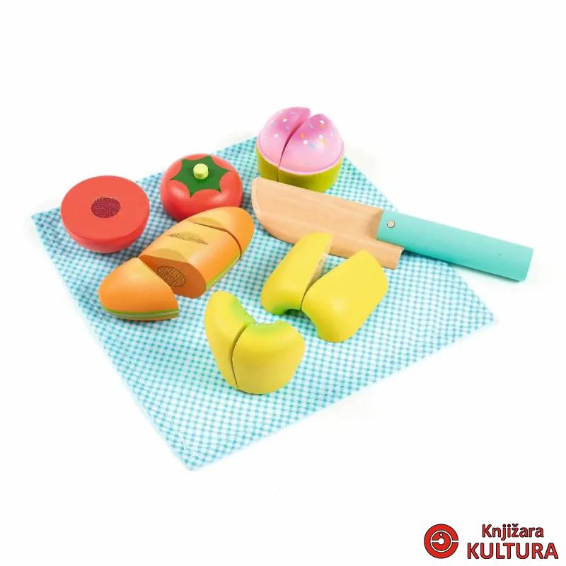 DRVENI SET ZA REZANJE HRANE DJ05511 