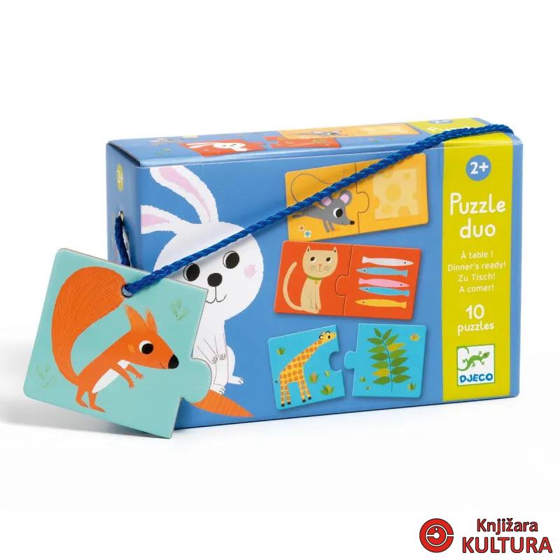 PUZZLE DUO ŠTA ŽIVOTINJE JEDU DJ08166 